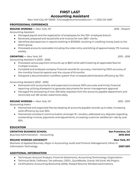 senior accounts assistant resume examples|6 Great Accounting Assistant Resume Examples